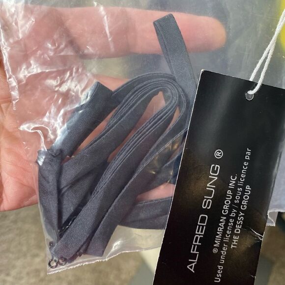 Alfred Sung Black Mini Sleeveless Cocktail Dress  NWT - Picture 3 of 5